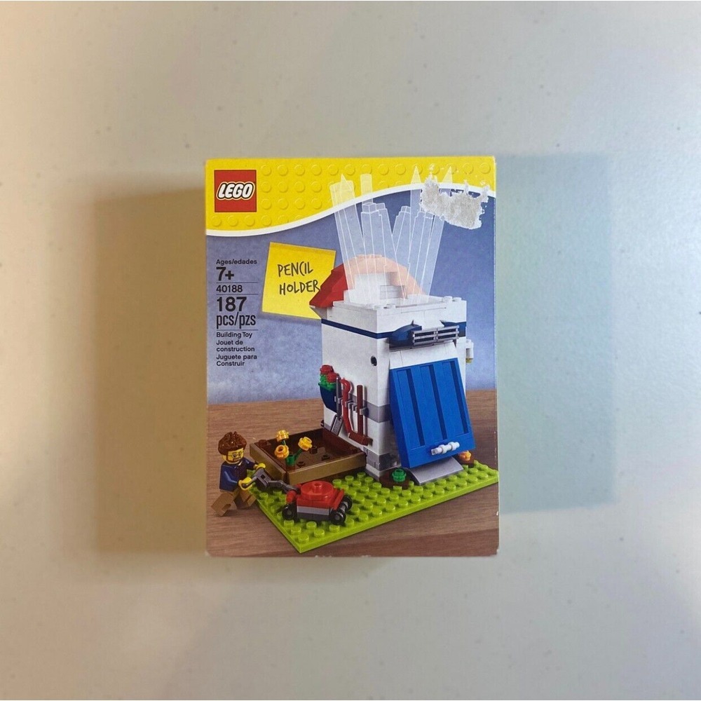 NEW! LEGO Pencil Holder Pot Garden Shed Building Toy 187 pcs Retired‎ 40188